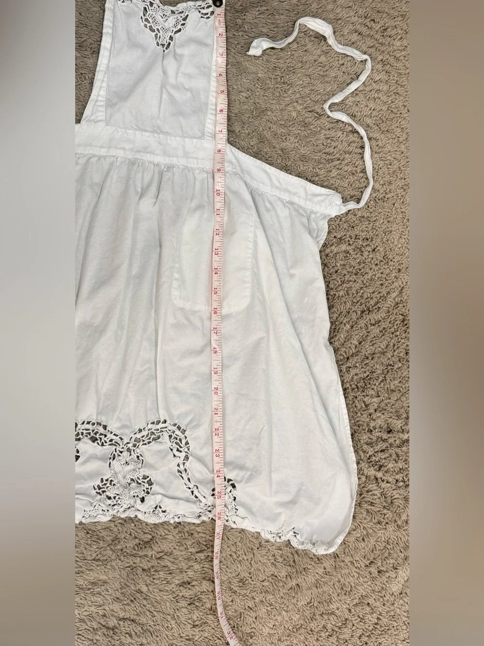 Beautiful White Lace Apron – Cottagecore / Shabby Chic Style size S